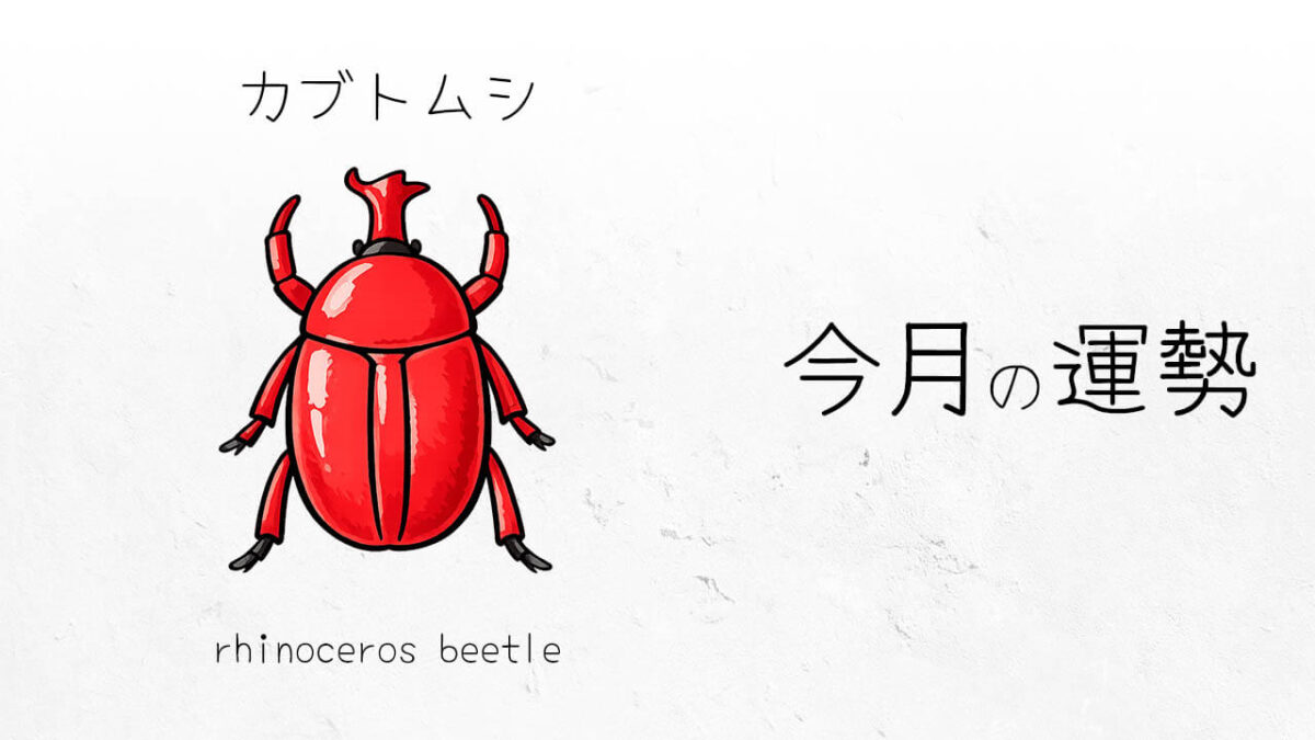 カブトムシ：2026年2月の運勢レポート