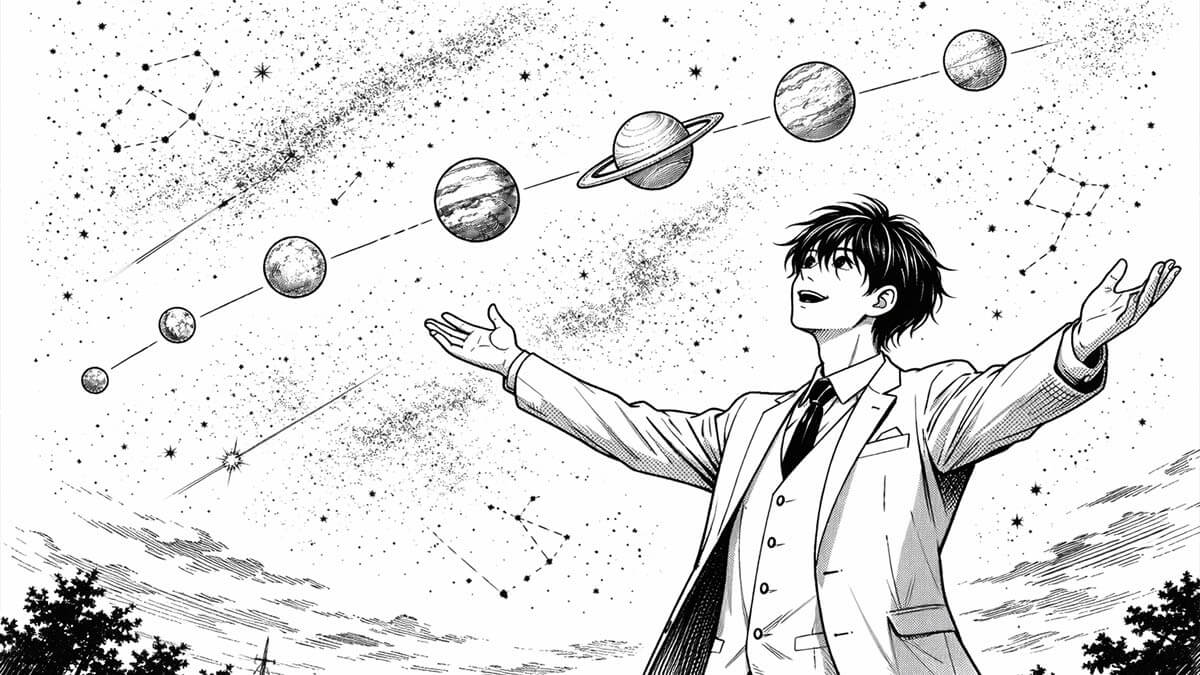 2026年2月28日の惑星直列(6惑星)