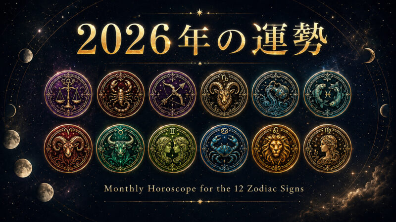 ホロスコープ12星座占い：2026年の運勢レポートを公開しました