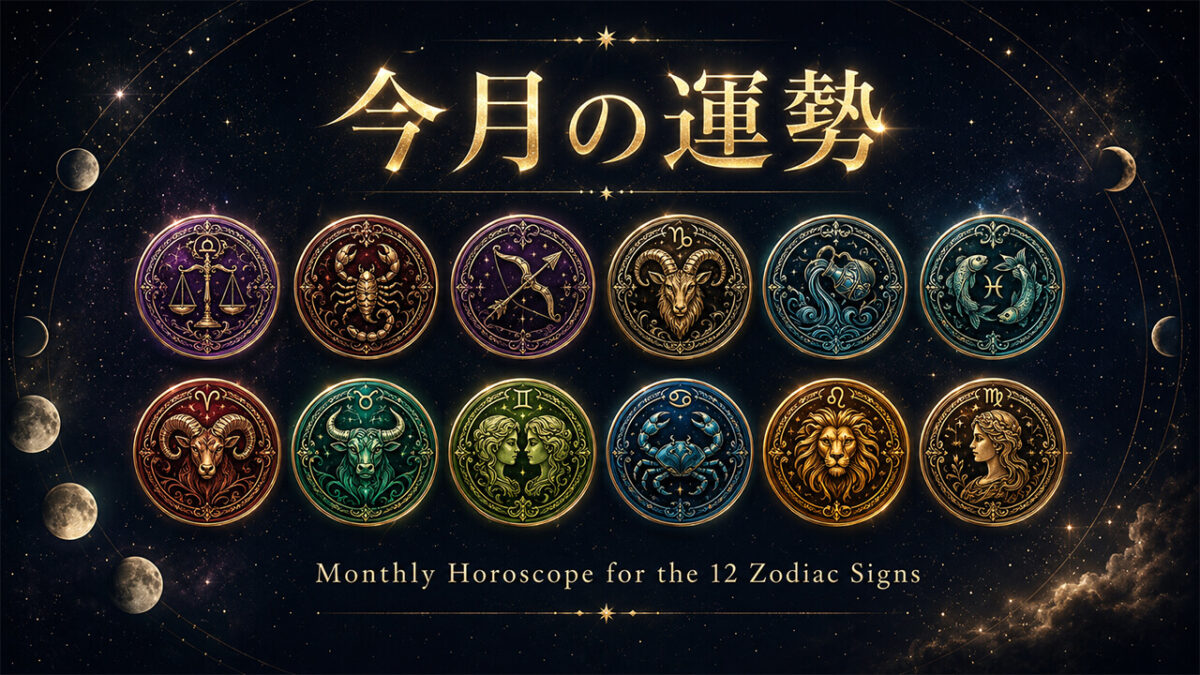 ホロスコープ12星座占い：2026年2月の運勢レポートを公開しました