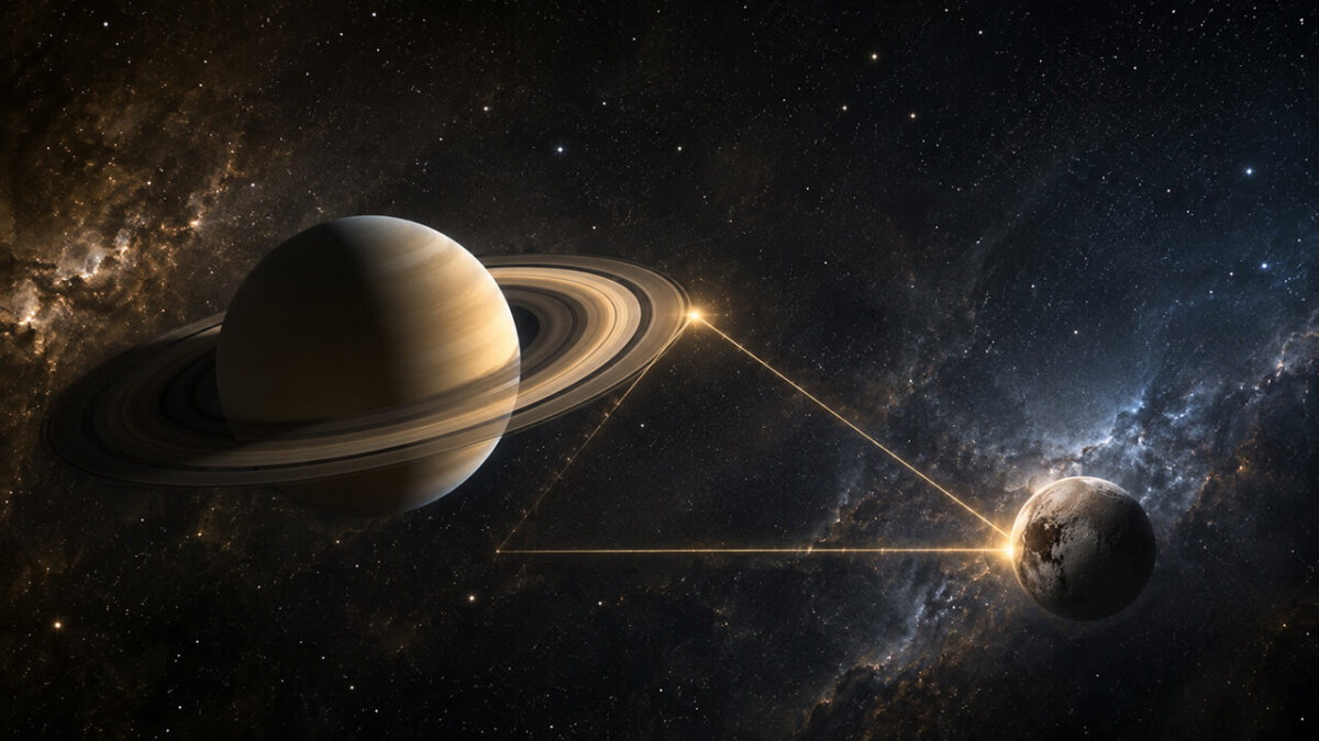 2026年3月29日：土星と冥王星のセクスタイル