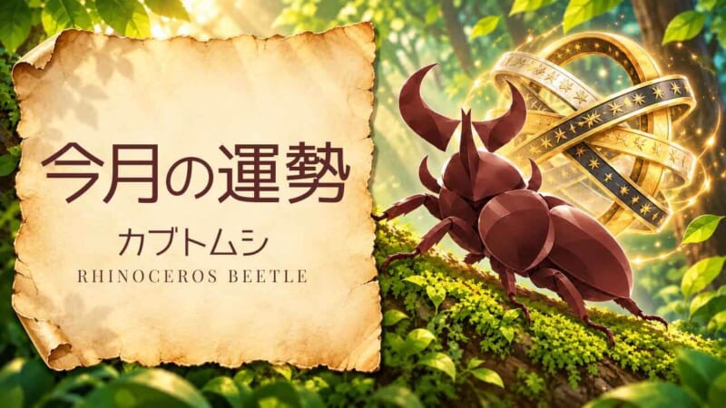 カブトムシ：2026年1月の運勢レポート