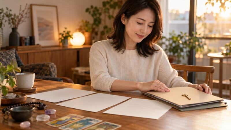 占いの結論より選んだ理由を残す、三占術の後に始まる意思決定